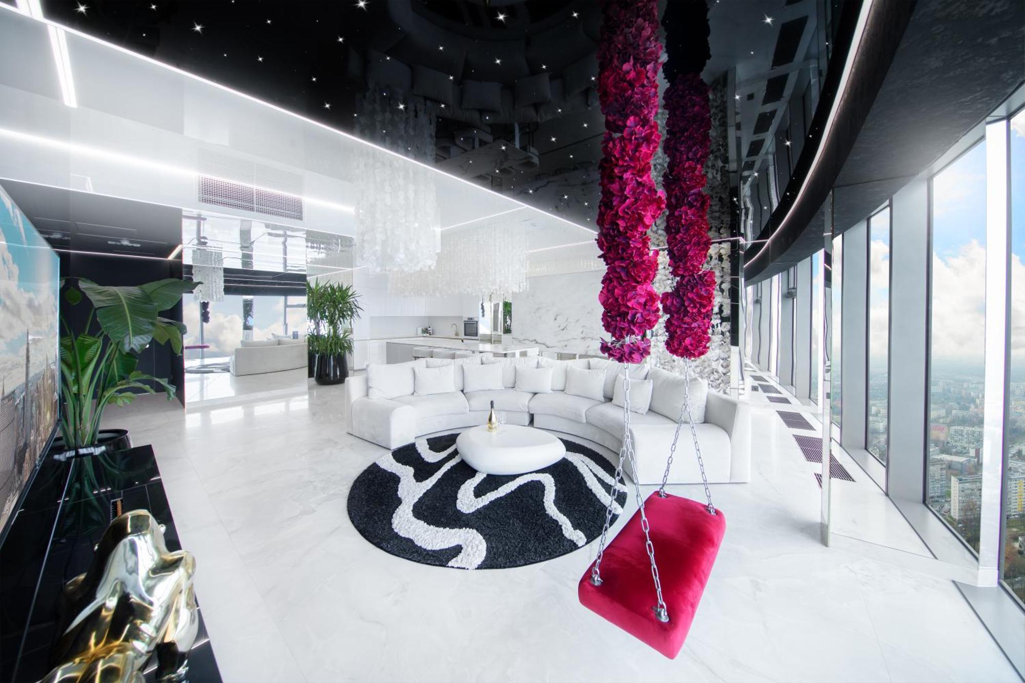 Apartamenty Sky Tower Z Jakuzzi Przy Oknie Wroclaw Bagian luar foto