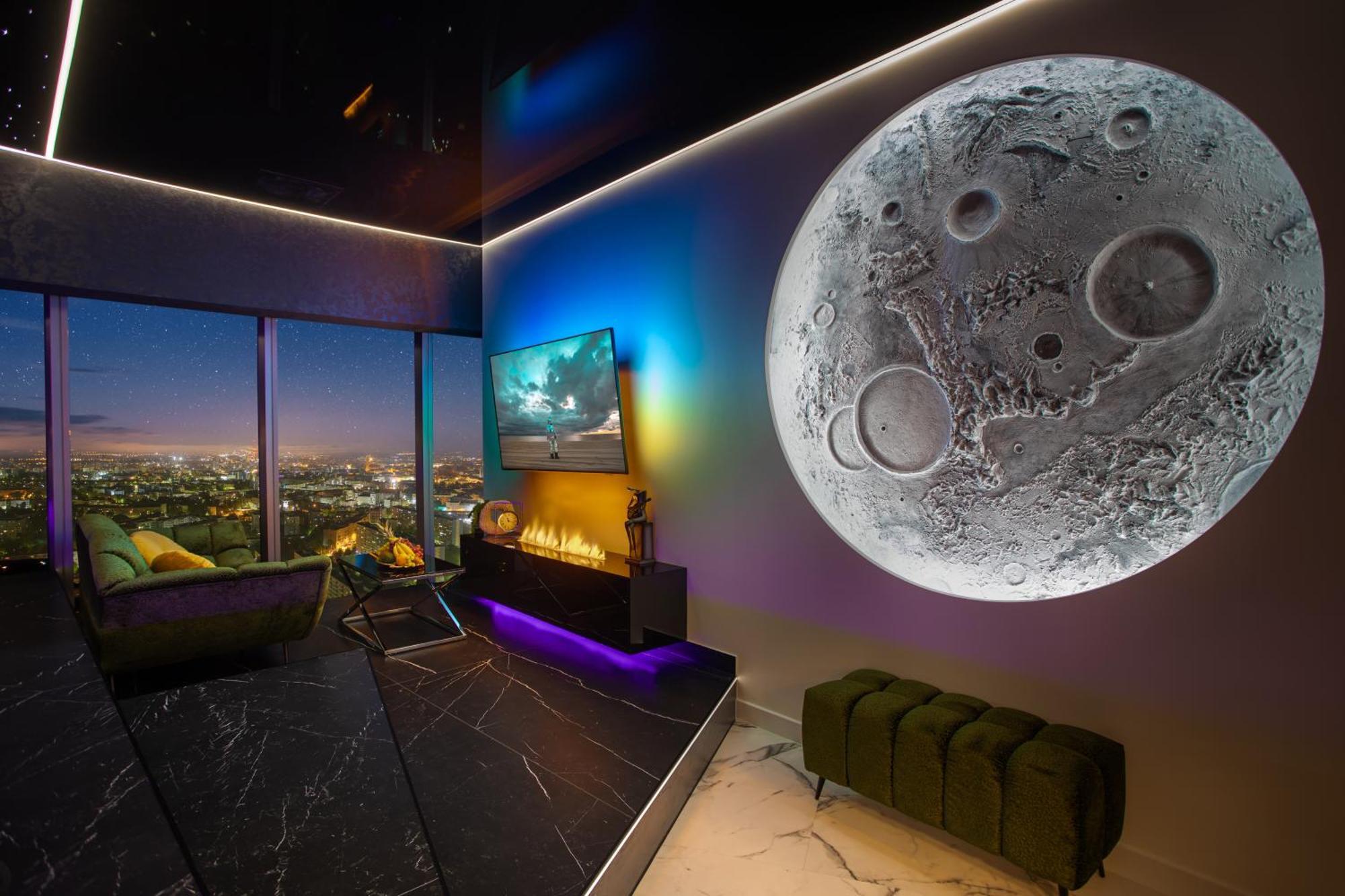 Apartamenty Sky Tower Z Jakuzzi Przy Oknie Wroclaw Bagian luar foto